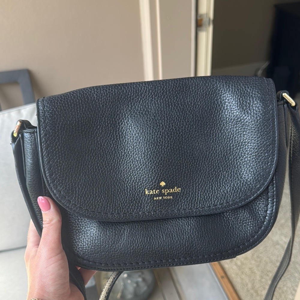 Kate Spade Black Pebbled Leather Crossbody